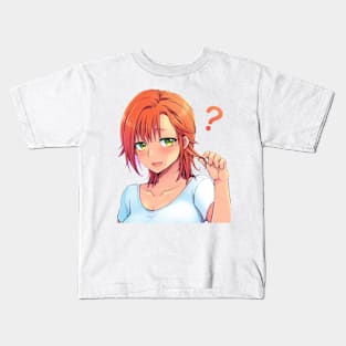 Kawaii Ginger Innocent Waifu Kids T-Shirt